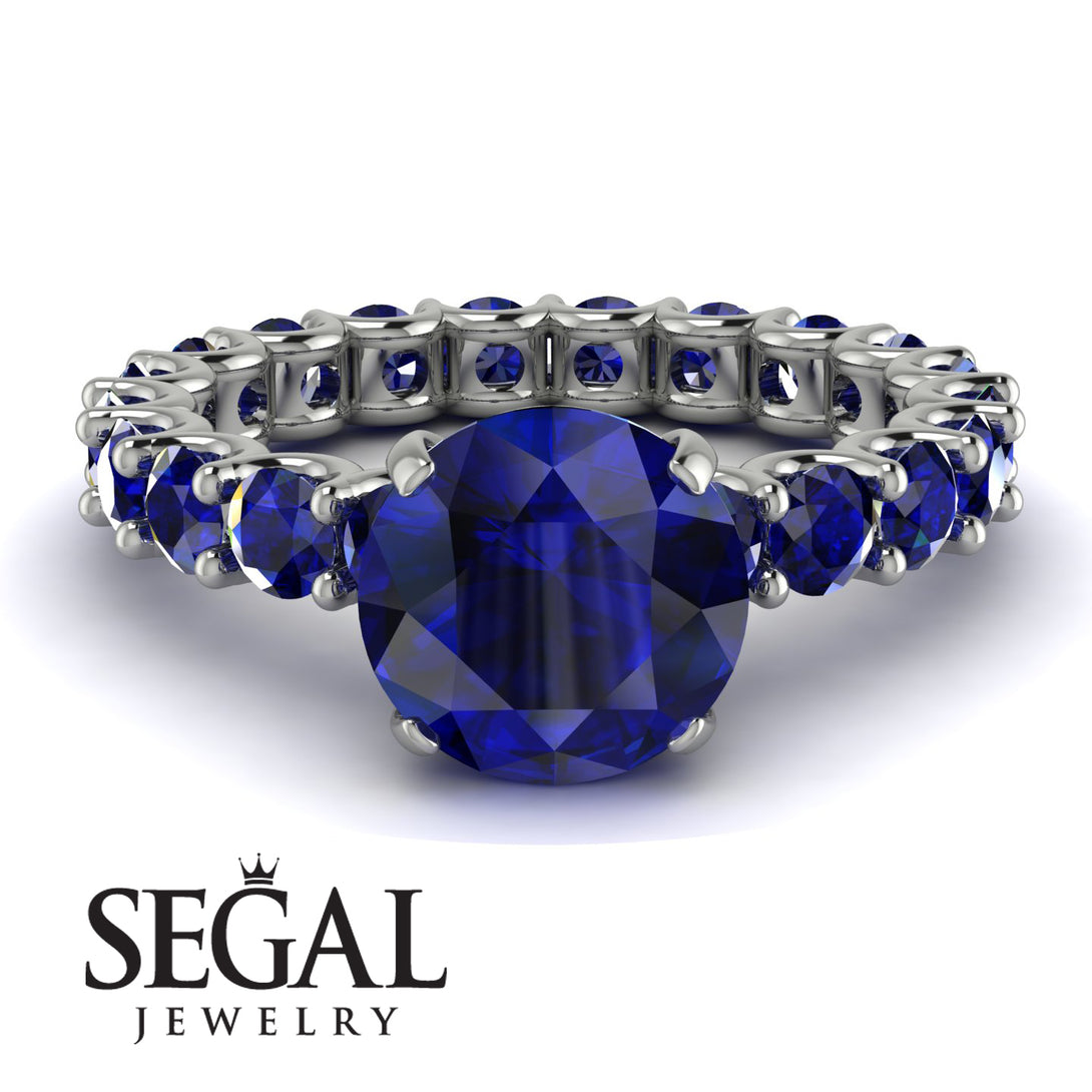 Fancy Sapphire Engagement Ring - River No. 75