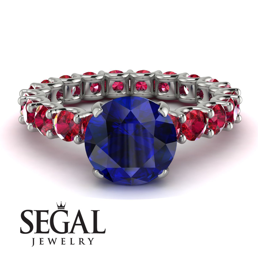 Fancy Sapphire Engagement Ring - River No. 60