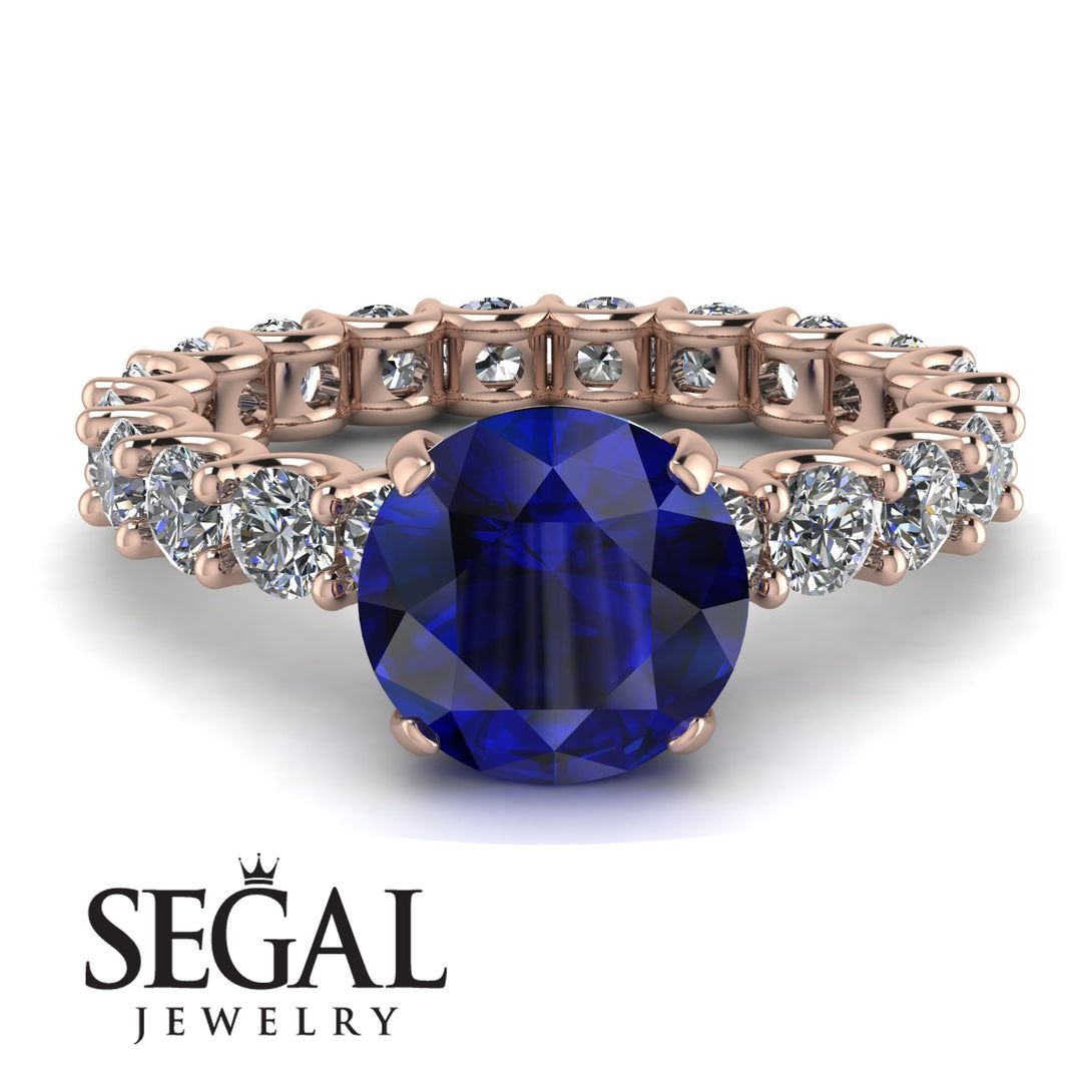 Fancy Sapphire Engagement Ring - River No. 14