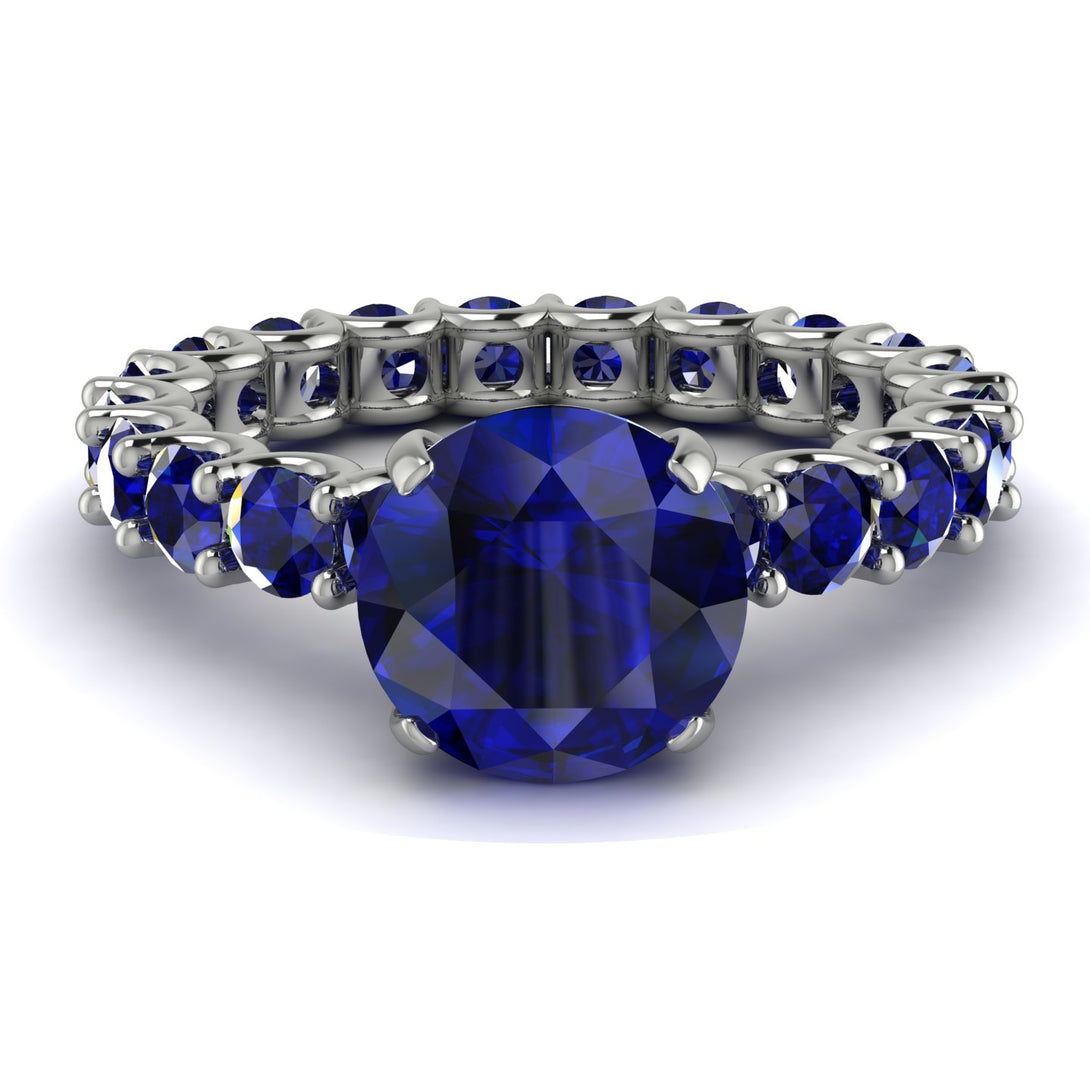Fancy Sapphire Engagement Ring - River No. 75