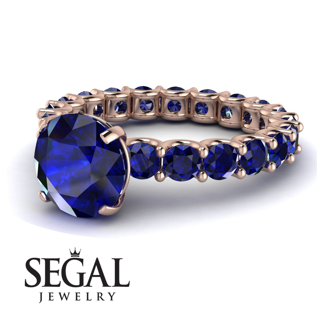 Fancy Sapphire Engagement Ring - River No. 74