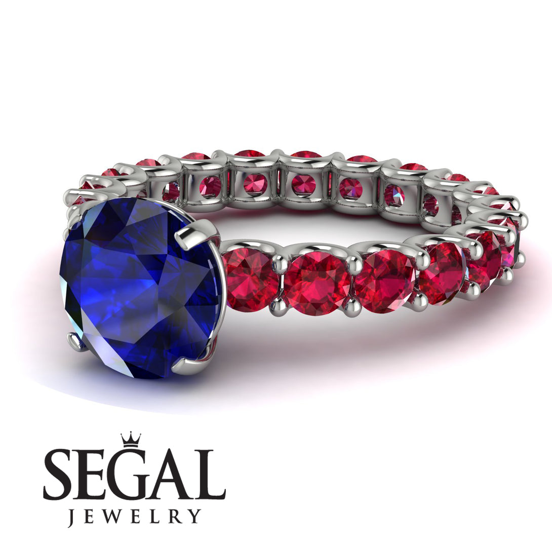 Fancy Sapphire Engagement Ring - River No. 60