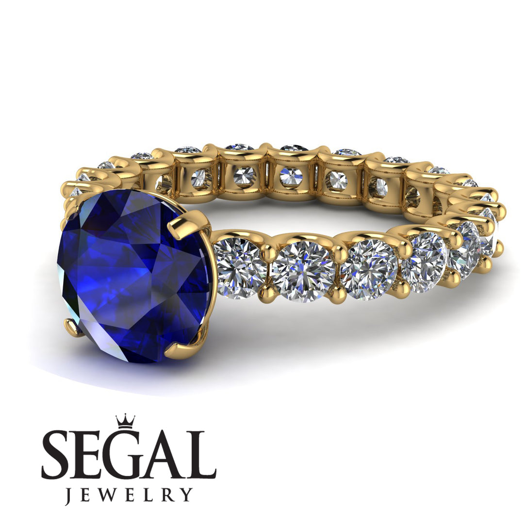 Fancy Sapphire Engagement Ring - River No. 13