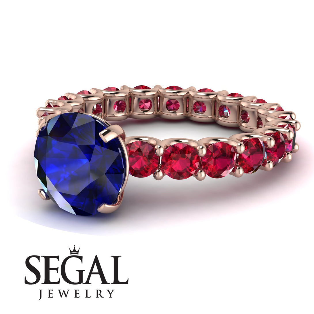 Fancy Sapphire Engagement Ring - River No. 59