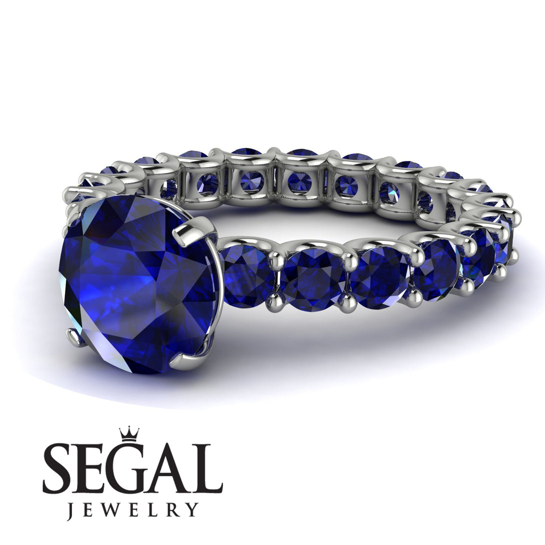 Fancy Sapphire Engagement Ring - River No. 75