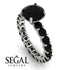 Fancy Black Diamond Engagement Ring - River No. 39 image 2