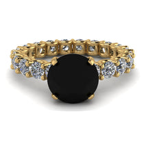 Fancy Black Diamond Engagement Ring - River No. 7 image 1