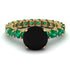 Fancy Black Diamond Engagement Ring - River No. 22 image 1
