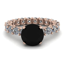 Fancy Black Diamond Engagement Ring - River No. 8 image 1