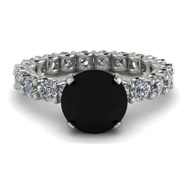 Fancy Black Diamond Engagement Ring - River No. 9 image 1