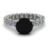 Fancy Black Diamond Engagement Ring - River No. 9 image 1