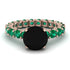 Fancy Black Diamond Engagement Ring - River No. 23 image 1