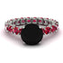 Fancy Black Diamond Engagement Ring - River No. 54