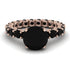 Fancy Black Diamond Engagement Ring - River No. 38