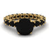Fancy Black Diamond Engagement Ring - River No. 37
