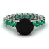 Fancy Black Diamond Engagement Ring - River No. 24 image 1