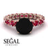 Fancy Black Diamond Engagement Ring - River No. 53 image 10