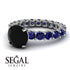 Fancy Black Diamond Engagement Ring - River No. 69 image 3
