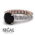 Fancy Black Diamond Engagement Ring - River No. 8 image 3