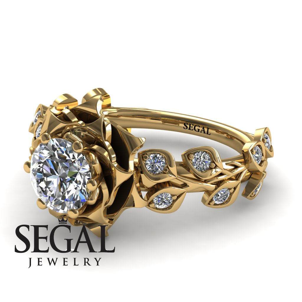 Rose Flower And Leaves - Diana no. 1