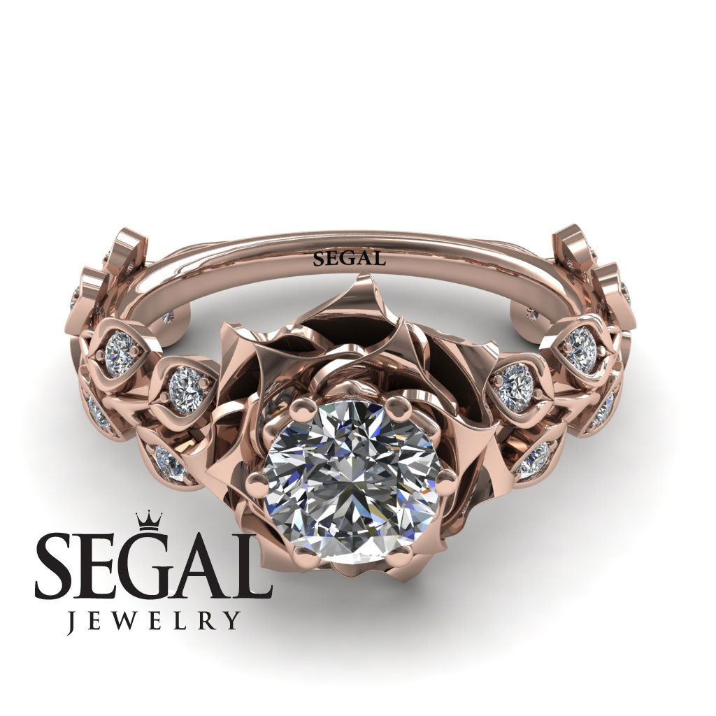 Rose Flower And Leaves - Diana no. 2