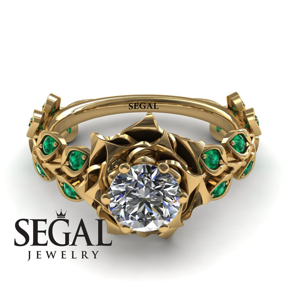 Rose Flower And Leaves - Diana no. 4