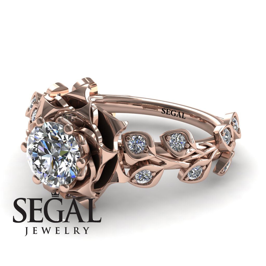 Rose Flower And Leaves - Diana no. 2