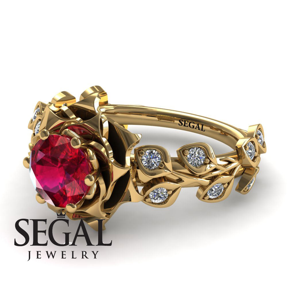 Rose Flower And Leaves - Diana no. 7