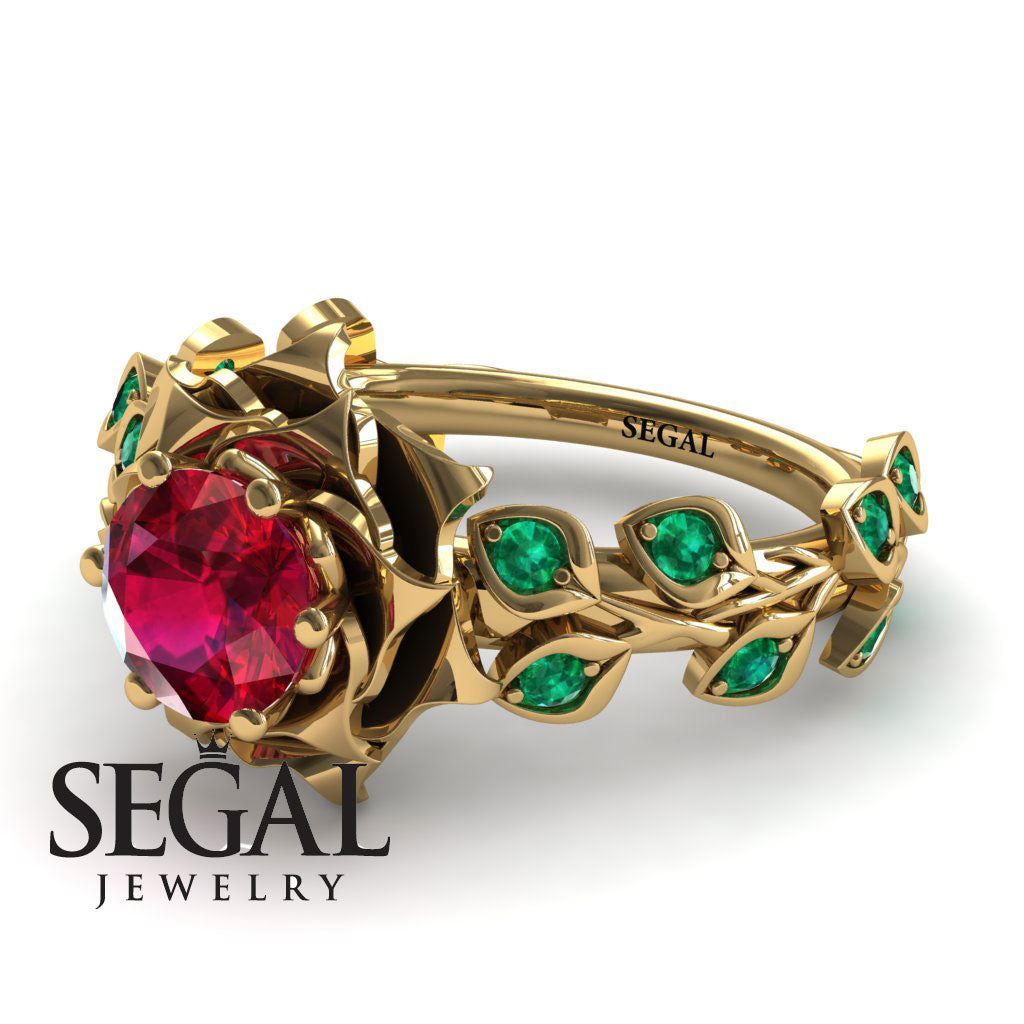 Rose Flower And Leaves - Diana no. 10