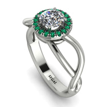 Split Shank Halo Diamond Engagement Ring - Adriana No. 18 image 1