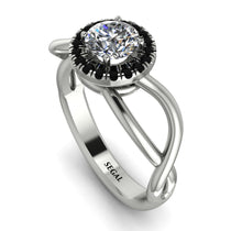 Split Shank Halo Diamond Engagement Ring - Adriana No. 33 image 1