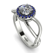 Split Shank Halo Diamond Engagement Ring - Adriana No. 63 image 1