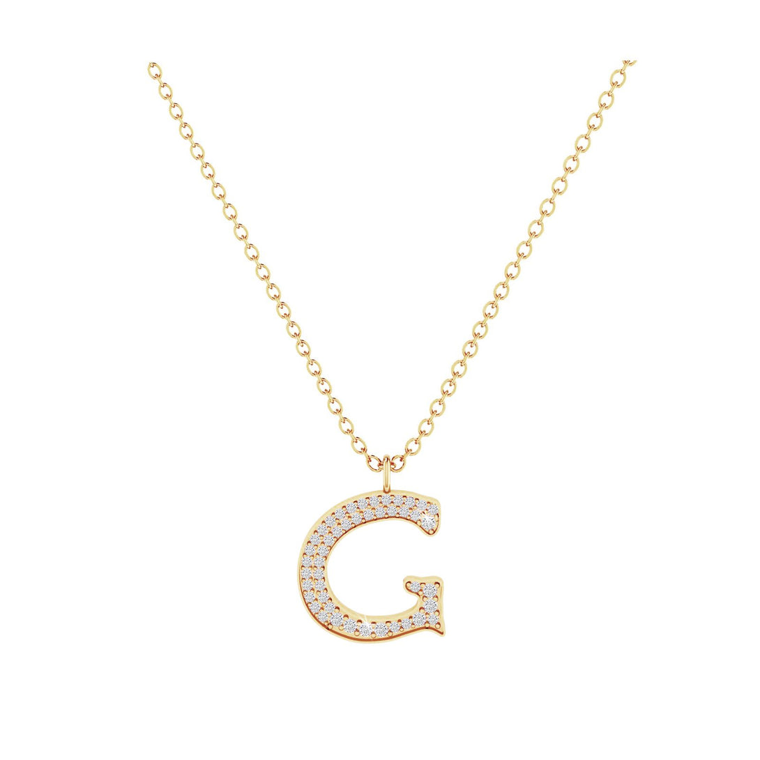 G - Letter Name Necklace Initial Necklace