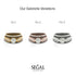 Stairway to Heaven Bridal Set Diamond Ring- Gabriella no. 2 image 6