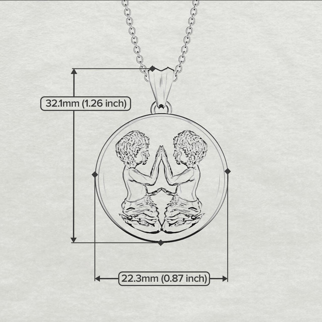 Elegant Zodiac Pendant - Gemini No. 3