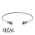 Geometric Bezel Emerald Bracelet - Josie No. 50