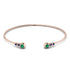 Geometric Bezel Emerald Bracelet - Josie No. 65