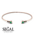 Geometric Bezel Emerald Bracelet - Josie No. 35