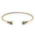 Geometric Bezel Emerald Bracelet - Josie No. 49
