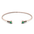 Geometric Bezel Emerald Bracelet - Josie No. 35