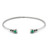 Geometric Bezel Emerald Bracelet - Josie No. 36