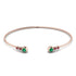 Geometric Bezel Emerald Bracelet - Josie No. 50