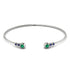 Geometric Bezel Emerald Bracelet - Josie No. 66