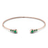 Geometric Bezel Emerald Bracelet - Josie No. 20