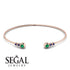Geometric Bezel Emerald Bracelet - Josie No. 65