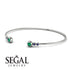 Geometric Bezel Emerald Bracelet - Josie No. 66