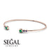 Geometric Bezel Emerald Bracelet - Josie No. 65