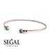 Geometric Bezel Emerald Bracelet - Josie No. 35