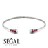 Geometric Bezel Ruby Bracelet - Josie No. 57