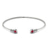Geometric Bezel Ruby Bracelet - Josie No. 12